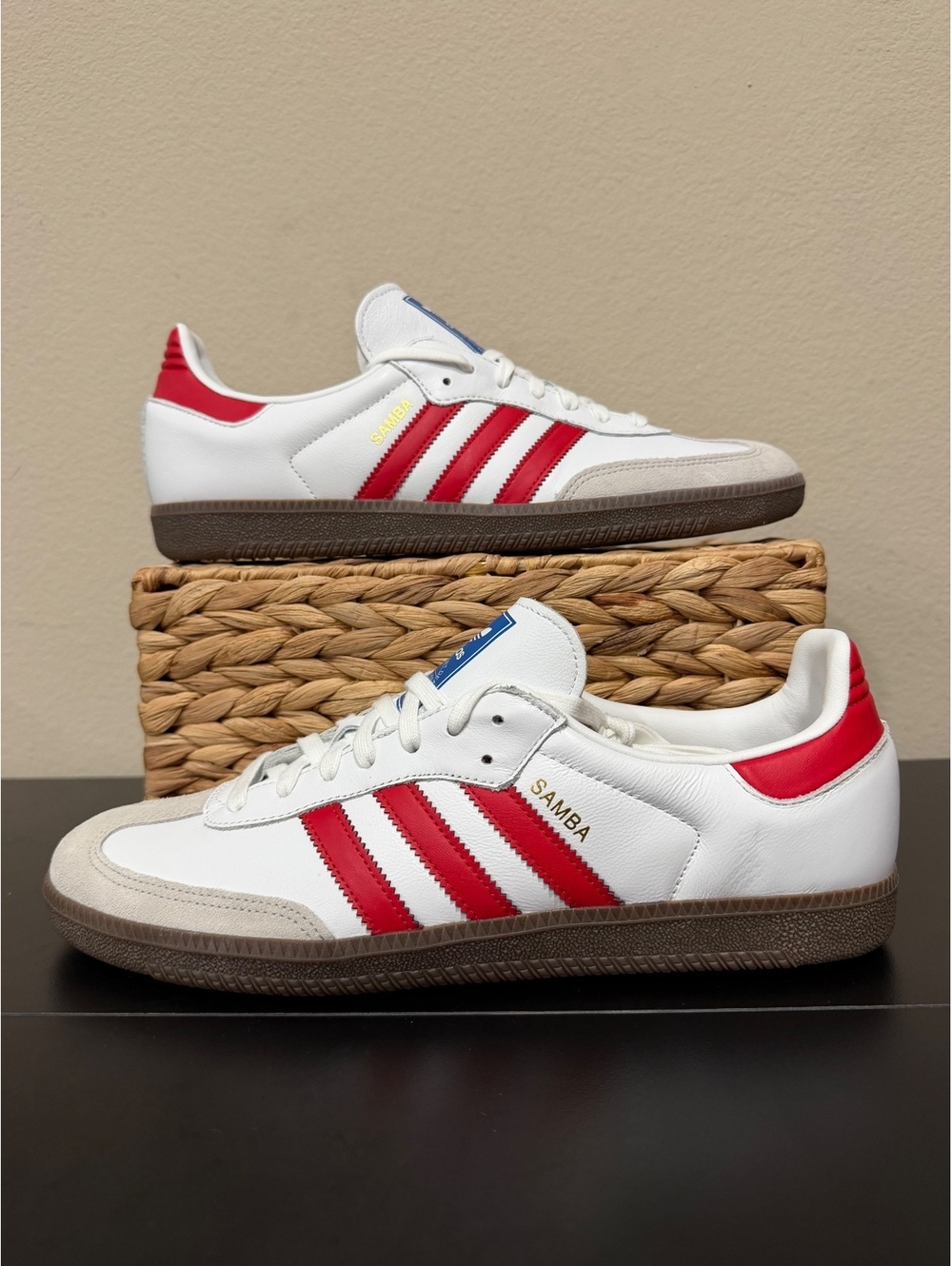 Size 11.5 - Adidas Samba OG “White Scarlet” - Picture 1 of 6